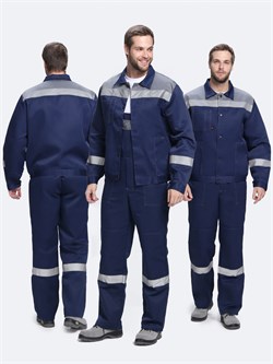 Костюм Лигор-2 СОП (тк.Смесовая,210) п/к, т.синий/серый Р87468820