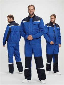 Костюм Строй-2 CH МВО (тк.Смесовая,280) п/к, васильковый/т.синий Р87488931