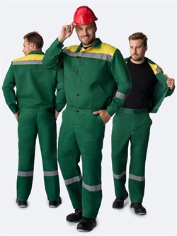 Костюм Лигор-1 СОП У. (тк.Смесовая,210) брюки, зеленый/желтый Р87491526