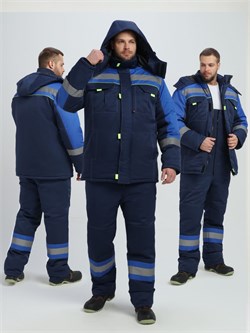 Костюм зимний Бивек-2 СОП (тк.Смесовая,210) пк, т.синий/васильковый/лимонный Р87490440 - фото 524