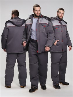 Костюм зимний Флофт-1 (тк.Смесовая,210) брюки, т.серый/св.серый Р87476622 - фото 574