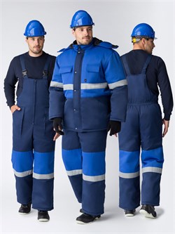 Костюм зимний Нордхард-2 СОП У. (тк.Смесовая,240) п/к, т.синий/васильковый Р87490366