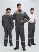 Костюм Лигор-1 СОП (тк.Смесовая,210) брюки, т.серый/св.серый Р87488997