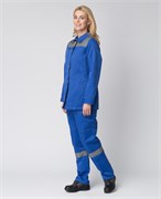 Костюм женский Веснис-1 СОП (тк.Смесовая,210) брюки, васильковый/серый Р87471191