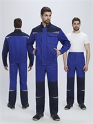 Костюм Строй-1 CH МВО (тк.Смесовая,280) брюки, васильковый/т.синий Р87488999
