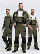 Костюм Вектрон-2 (тк.Смесовая МВО,240) п/к, хаки/черный/бежевый Р87495135
