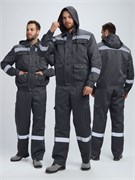 Костюм Нейч-2 СОП с капюшоном К. (тк.Смесовая,210) п/к, т.серый/св.серый Р87490710