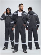 Костюм Нейч-2 СОП с капюшоном (тк.Смесовая,210) п/к, т.серый/св.серый Р87474761