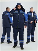 Костюм зимний Бивек-2 СОП (тк.Смесовая,210) пк, т.синий/васильковый/лимонный Р87490440