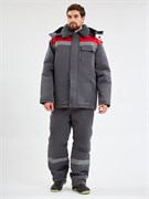 Костюм зимний Труженик-Ультра-2 СОП (тк.Смесовая,210) п/к, т.серый/красный Р87498718