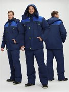 Костюм зимний Флофт-1 (тк.Смесовая,210) брюки, т.синий/васильковый Р87477158