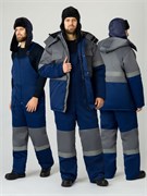 Костюм зимний Профи-Норд (тк.Смесовая,250) п/к, т.синий/серый Р87479943