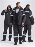 Костюм зимний Ховард (тк.Смесовая,240) п/к, т.серый/черный/лимонный Р87476477