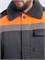 Костюм зимний Труженик-Ультра СОП (тк.Смесовая,210) брюки, т.серый/оранжевый Р87491234
