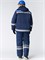 Костюм зимний Горизонт-Люкс (Смесовая, 210) брюки, темно-синий/васильковый Р87468911